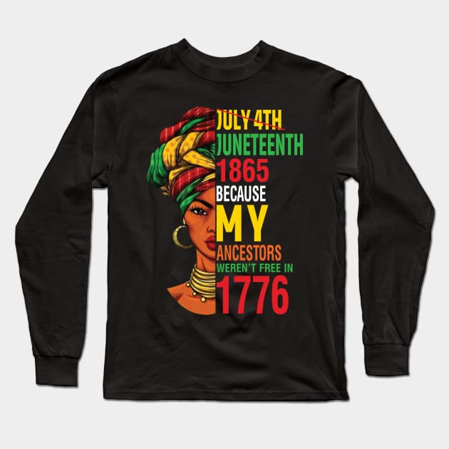 juneteenth Long Sleeve T-Shirt by Gigart